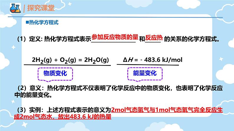 1.1第一节 反应热  第一课时 反应热 焓变 课件 高中化学人教版（2019）选择性必须1第4页