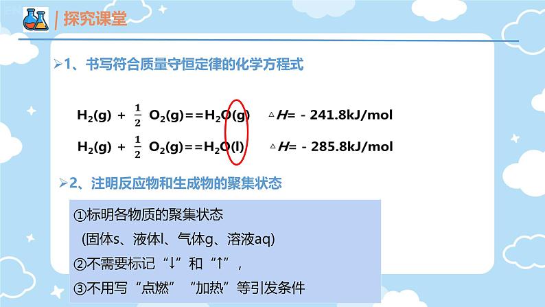 1.1第一节 反应热  第一课时 反应热 焓变 课件 高中化学人教版（2019）选择性必须1第7页