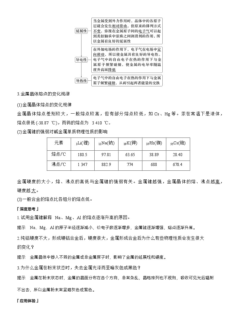 第三章　第三节　第1课时　金属晶体　离子晶体（教师版）第2页
