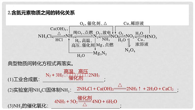 第25讲 氮及其化合物的转化关系 2024高考化学一轮复习高频考点精讲（新教材新高考） 课件第4页