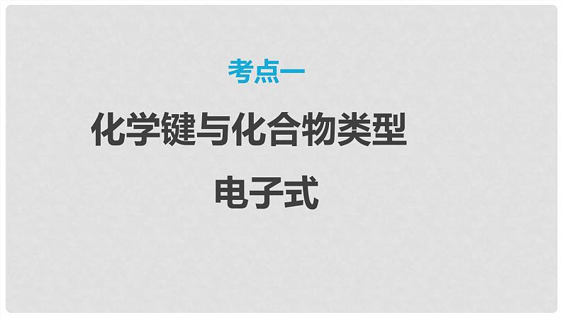 第30讲 化学键 2024高考化学一轮复习高频考点精讲（新教材新高考） 课件第3页