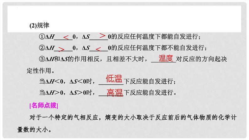 第49讲 化学反应的方向与调控 2024高考化学一轮复习高频考点精讲（新教材新高考） 课件第6页