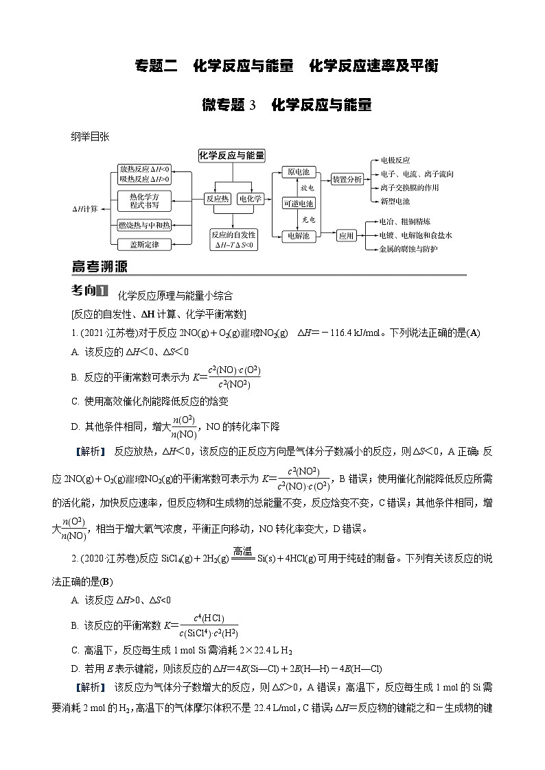 专题2　微专题3　化学反应与能量第1页