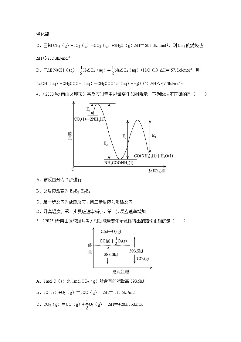 广东省深圳市2024-2025学年高二下学期开学适应性模拟测试化学试题第2页