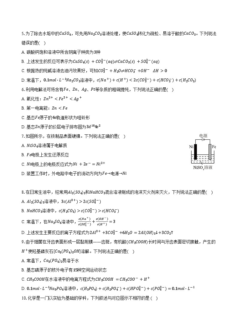 辽宁省本溪市协作体2024-2025学年高二（上）期末化学试卷-（含解析）第2页