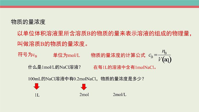 人教版 (2019)高中化学 必修 第一册2-3《物质的量》课件（第三课时）第3页