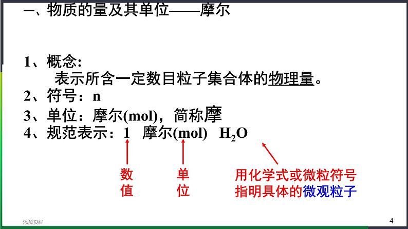 人教版 (2019)高中化学 必修 第一册2-3《第1课时 物质的量的单位—摩尔 》课件第4页