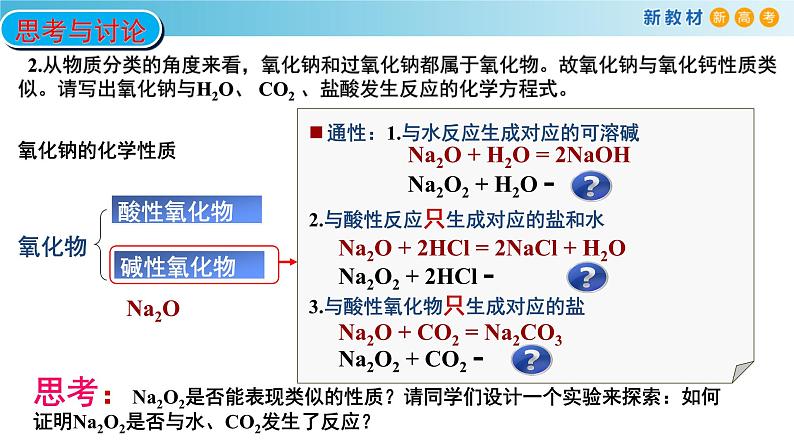 人教版 (2019)高中化学 必修 第一册 2-1《第2课时 氧化钠和过氧化钠》课件第4页
