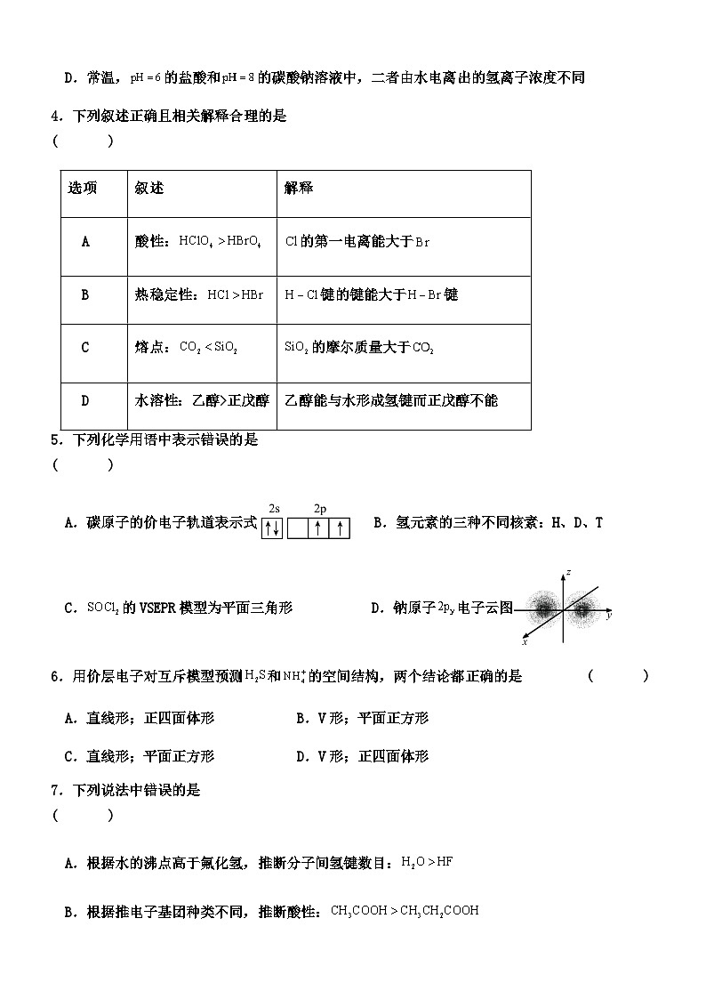 丰城中学2024-2025学年下学期高二入学考试化学试卷第2页