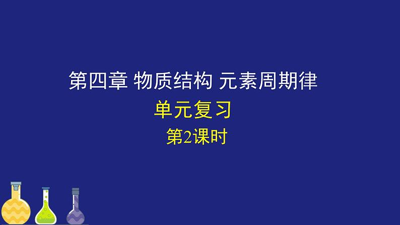 人教版高中化学必修 第一册《第四章 物质结构 元素周期律(课时2)》复习课件第1页