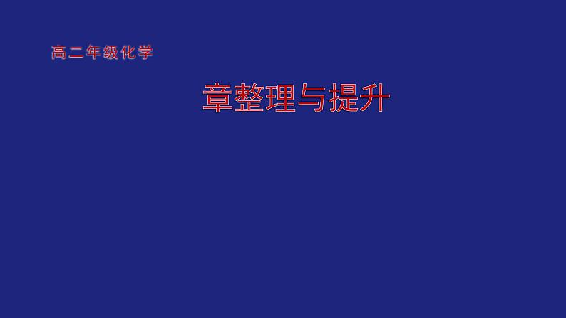 人教版高中化学选择性必修1 第一章化学反应的热效应 整理与提升 复习课件第1页