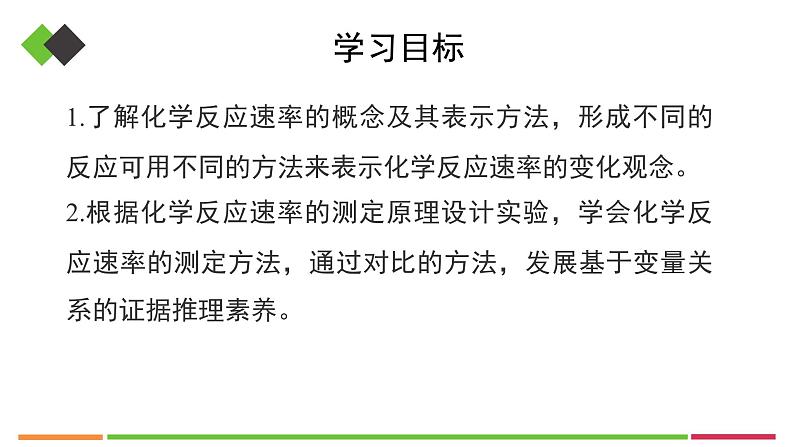 人教版高中化学选择性必修1《2-1-1化学反应速率》课件第3页