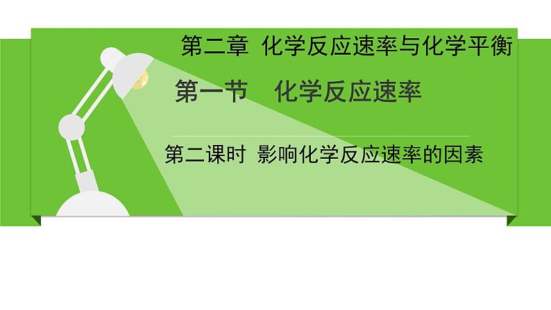 人教版高中化学选择性必修1《2-1-2影响化学反应速率的因素》课件第1页