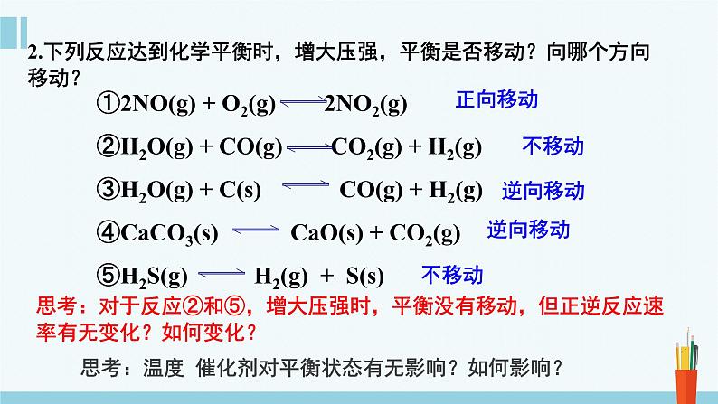 人教版高中化学选择性必修1《2-2-4 温度、催化剂对化学平衡的影响》课件第3页