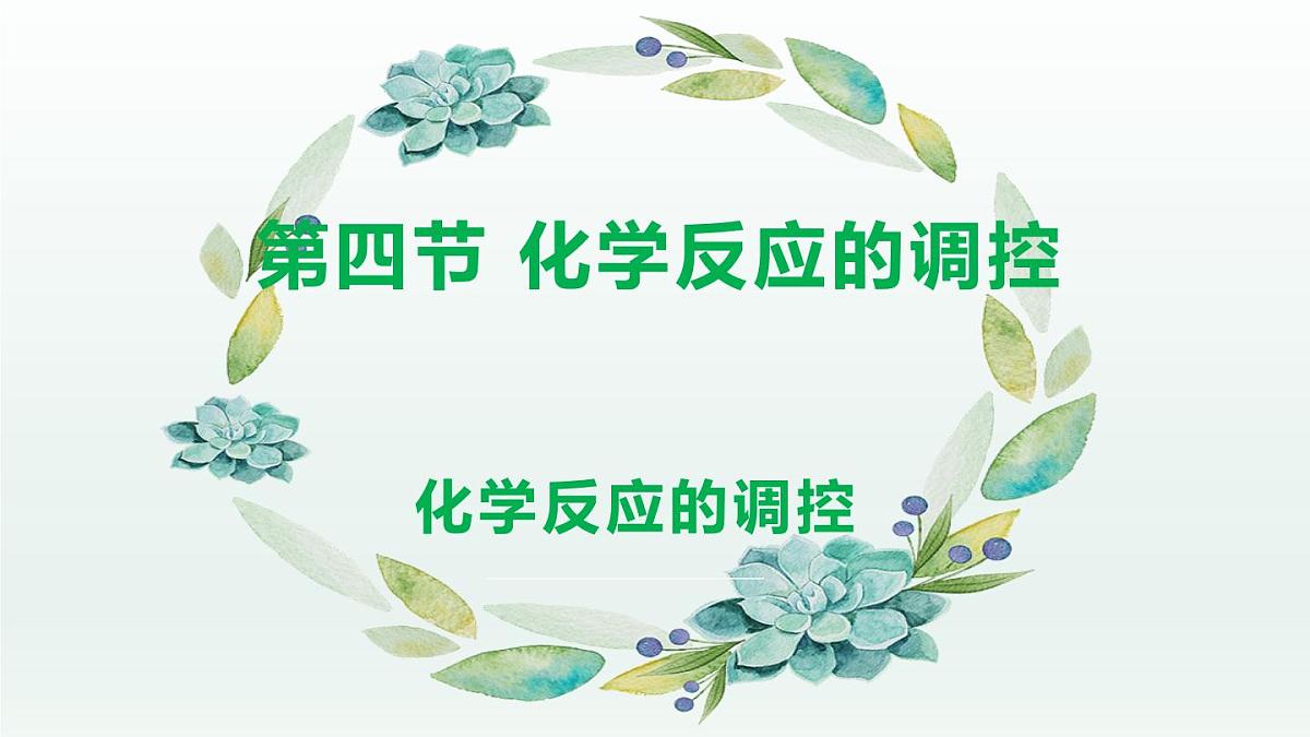 人教版高中化学选择性必修1《2-4 化学反应的调控(化学反应的调控)》课件第1页