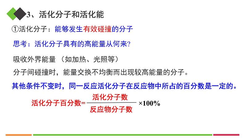 人教版高中化学选择性必修1《2-1- 3活化能》课件第7页