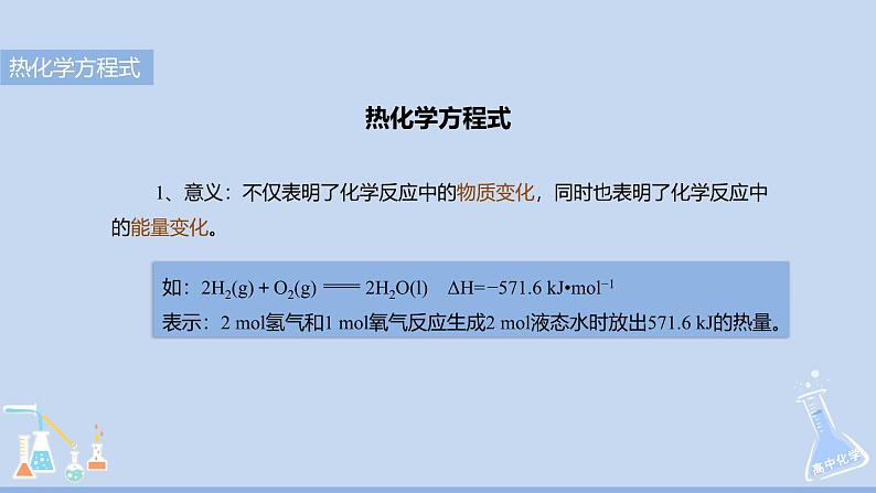 人教版高中化学选择性必修1   1-2《第2课时 热化学方程式》课件第6页