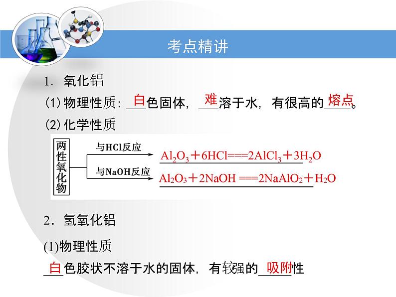 人教版高中化学必修 第一册 3-2考点梳理：铝的重要化合物复习课件第3页