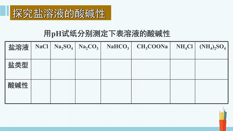 人教版高中化学选择性必修1《3-3-1  盐类的水解(第1课时 盐类的水解)》课件第6页