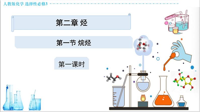 人教版高中化学选择性必修3 2-1《烷烃的结构与性质》课件第1页