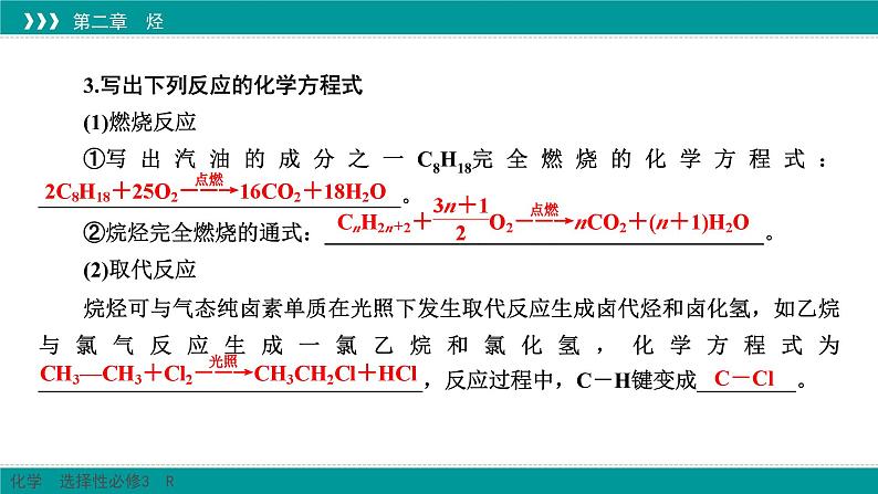 人教版高中化学选择性必修3 2-1《烷烃》课件第6页