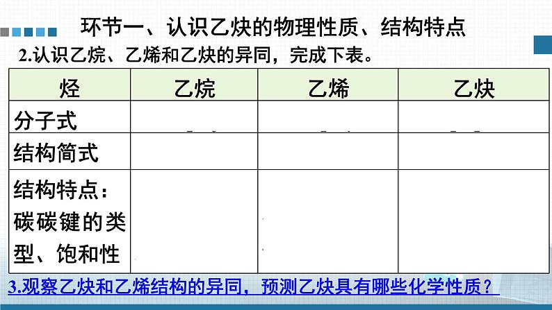 人教版高中化学选择性必修3《2-2-2 炔烃》课件第4页