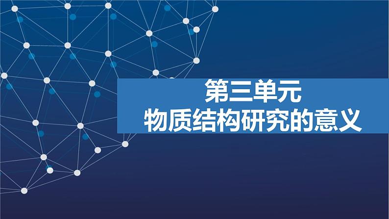 1.3　物质结构研究的意义  课件  2025年高中化学 选择性必修2 （苏教版2019）第1页