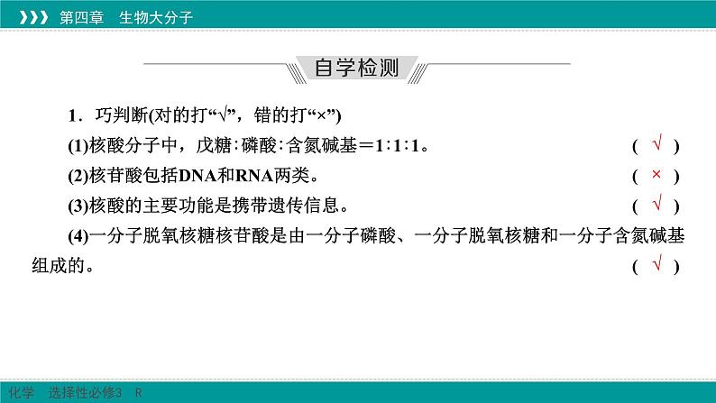 人教版高中化学选修3 4-3《核酸》课件第8页