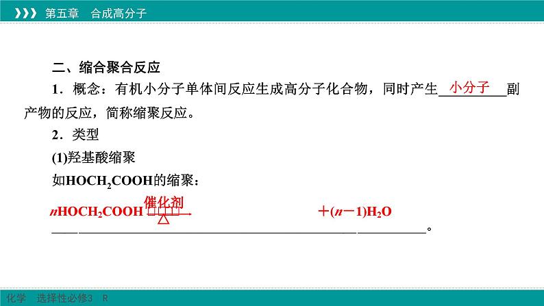 人教版高中化学 选择性必修3 5-1《合成高分子的基本方法》课件第8页