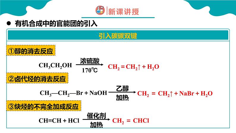 2024-2025学年高二化学（人教版2019选择性必修3）第三章第五节有机合成第2课时课件第4页