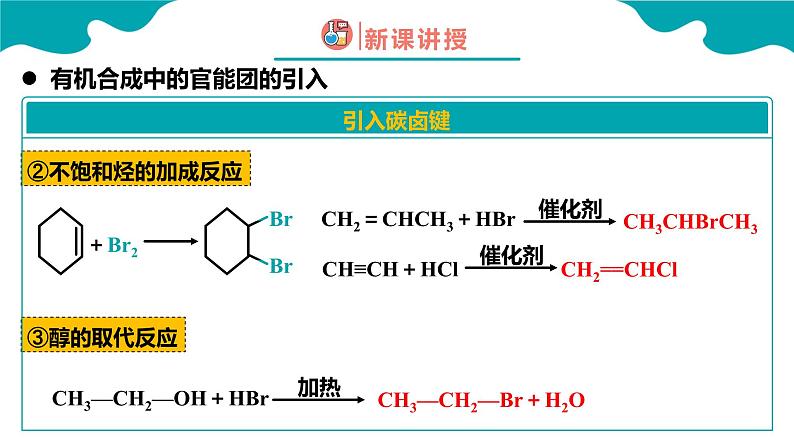 2024-2025学年高二化学（人教版2019选择性必修3）第三章第五节有机合成第2课时课件第6页