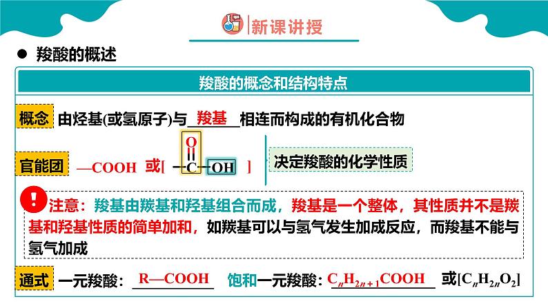 2024-2025学年高二化学（人教版2019选择性必修3）第三章第四节羧酸羧酸衍生物第1课时课件第4页