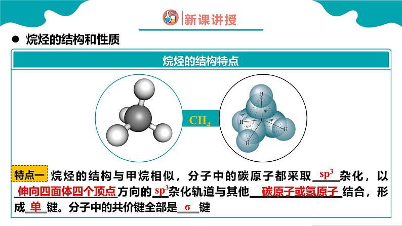 2024-2025学年高二化学（人教版2019选择性必修3）第二章第一节烷烃课件第7页