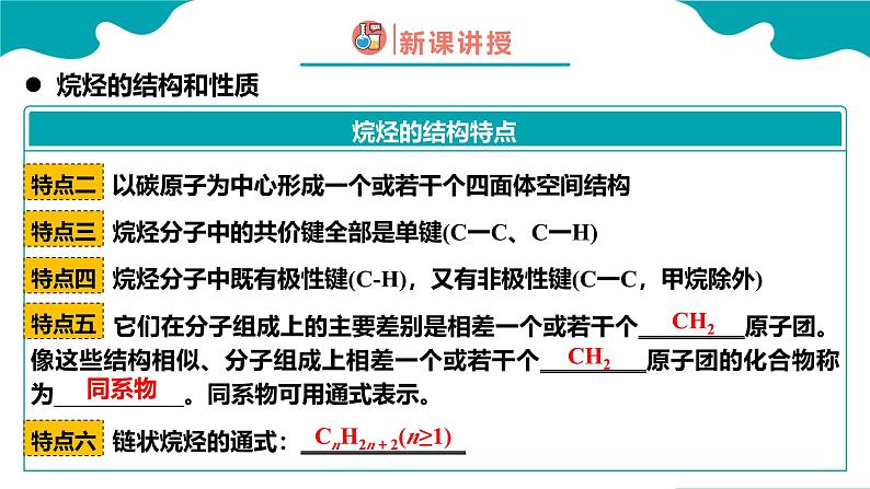 2024-2025学年高二化学（人教版2019选择性必修3）第二章第一节烷烃课件第8页