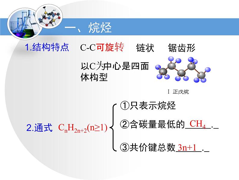 人教版 (新课标)高中化学选修5 2-1《脂肪烃》第一课时教学课件第4页