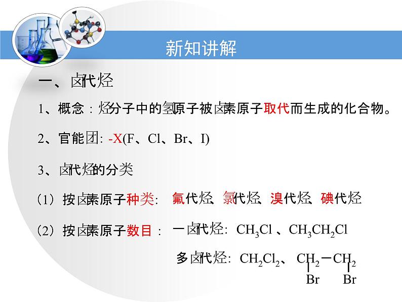 人教版 (新课标)高中化学选修5 2-3《卤代烃》教学课件第3页