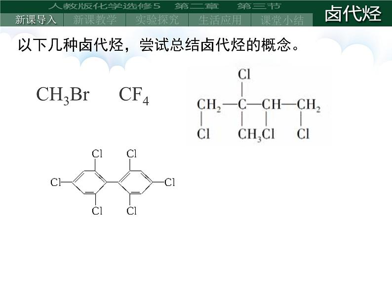 人教版 (新课标)高中化学选修5 2-3《卤代烃》课件第3页