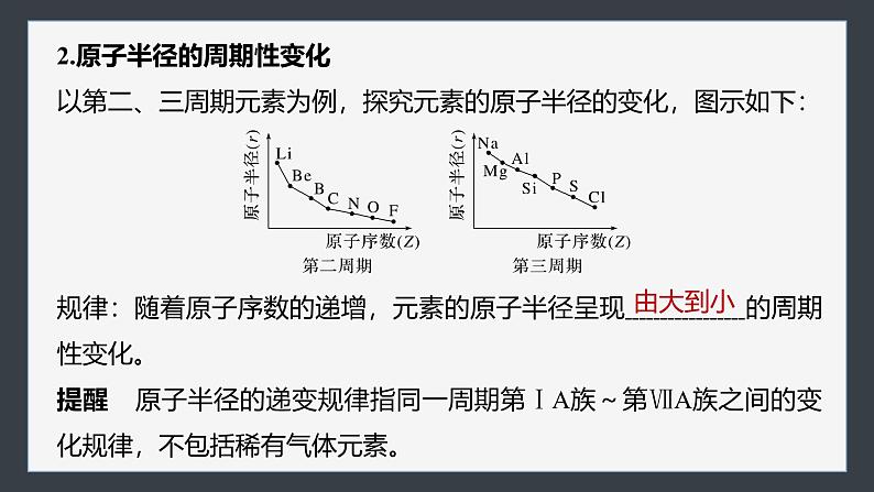 第四章　第二节　第1课时　元素性质的周期性变化规律第7页