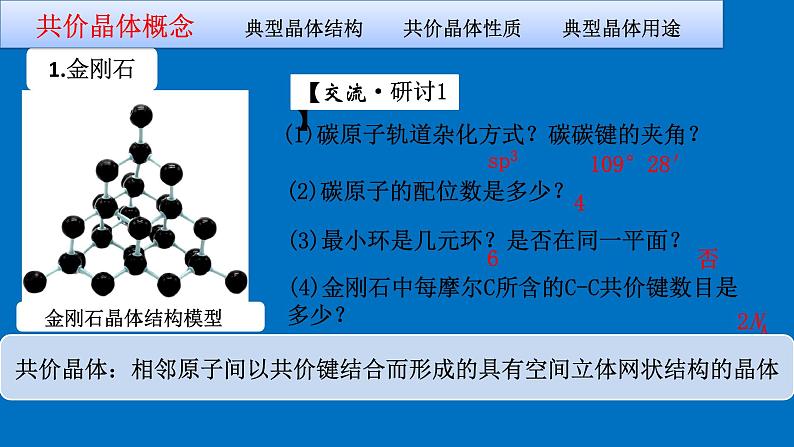 鲁科版化学（选择性必修二）  3.2 共价晶体第4页