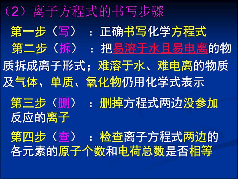 人教版 (新课标)高中化学 选修1 2-2《离子反应及其发生的条件》课件第6页