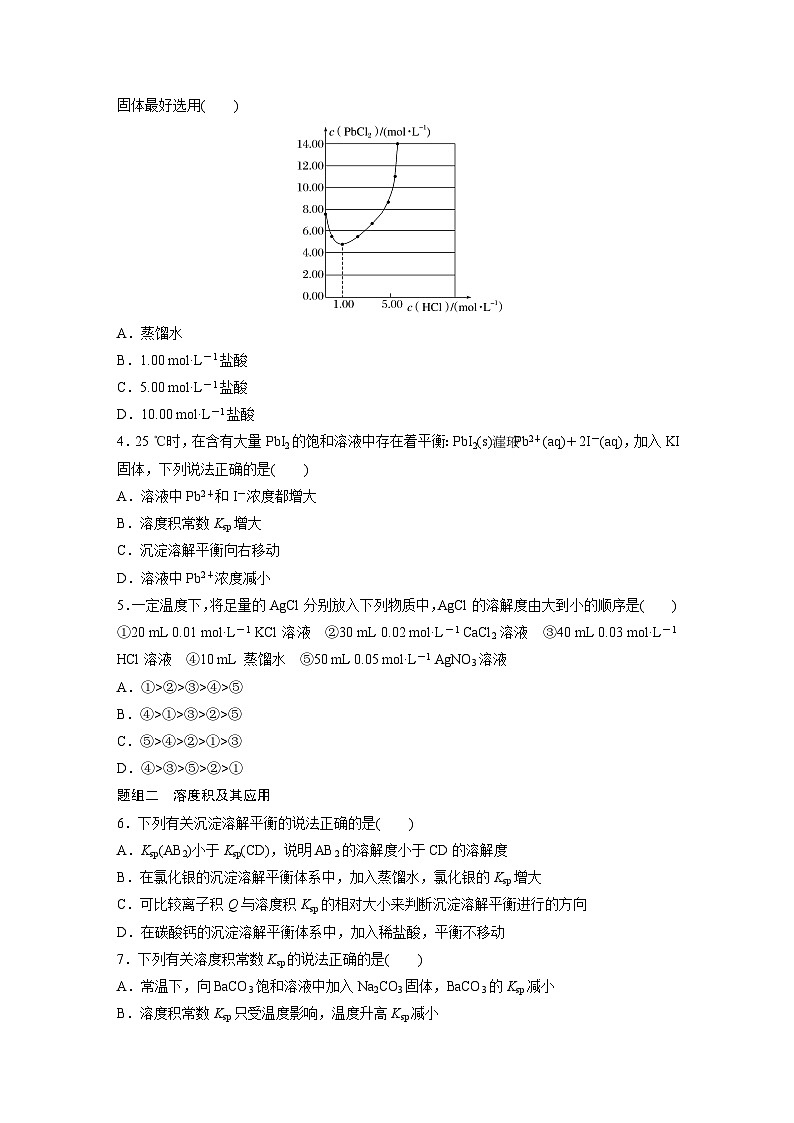 第三章　第四节　第1课时　难溶电解质的沉淀溶解平衡（专练）第2页