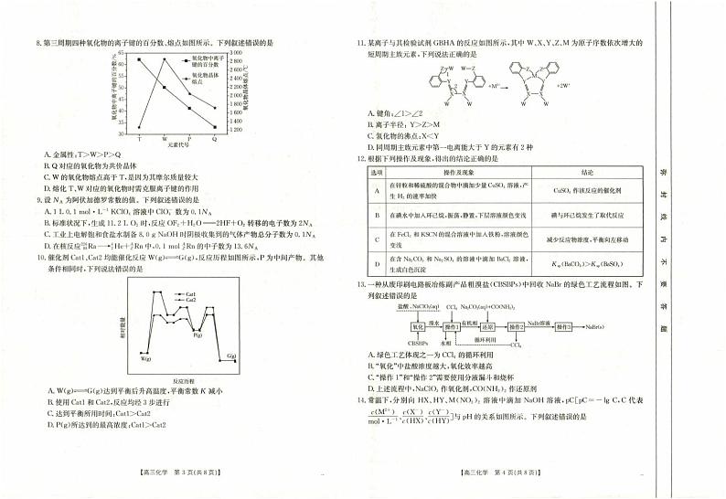 2025南宁高三上学期一模试题化学PDF版含答案第2页