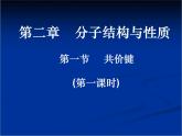 人教版 (新課標)高中化學選修3 2-1《共價鍵》課件