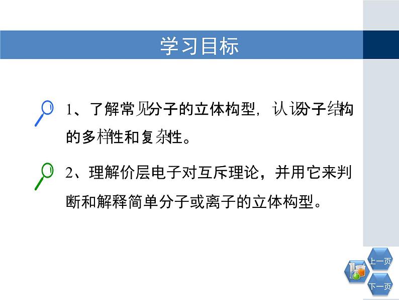 人教版 (新课标)高中化学选修3 2-2《分子的立体构型》第一课时教学课件第2页