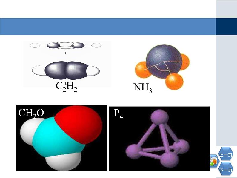 人教版 (新课标)高中化学选修3 2-2《分子的立体构型》第一课时教学课件第4页