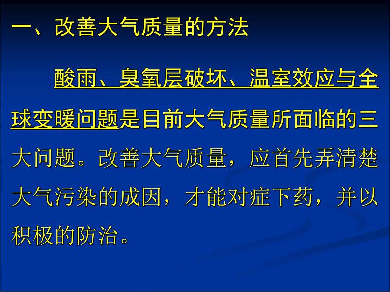 人教版 (新课标)高中化学选修1 4-1《改善大气质量》课件第6页