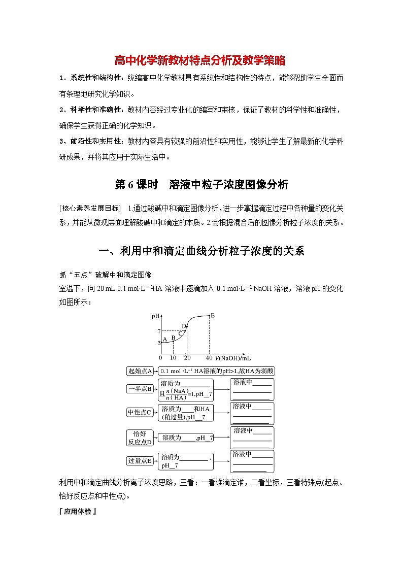 第三章　第三节　第6课时　溶液中粒子浓度图像分析（学习笔记）第1页