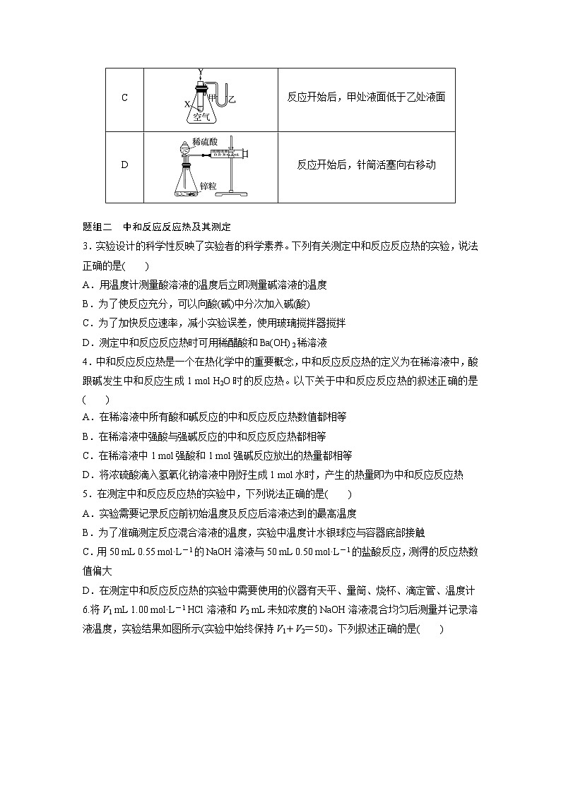 第一章　第一节　第1课时　反应热　焓变（专练）第2页
