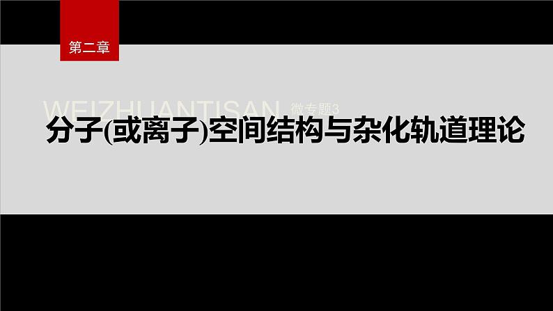 第二节　微专题3　分子(或离子)空间结构与杂化轨道理论第2页