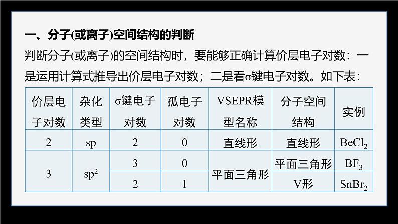 第二节　微专题3　分子(或离子)空间结构与杂化轨道理论第3页